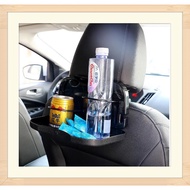 Folding Auto Cup Holder Car Back Seat Table Drink Food Tray Auto Travel Desk wira waja bezza axia sa