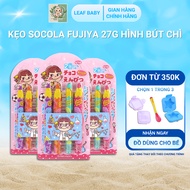 Fujiya chocolate candy 27g pencil shape for babies from 1 year old - Leaf Baby