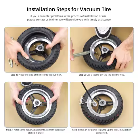 10x2.50-6.5 Higher Quality Vacuum Tire For Ninebot Max G30 G30D G30E with INMOTION L9 Electric Scoot