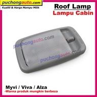 Perodua Viva Myvi Alza - Roof Room Interior Lamp Grey Lampu Cabin Dalam + Bulb