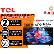 (Free Delivery Penang,Kedah & Perlis)TCL 55/75 Inch 4K UHD 2025 Years New Model Google TV 55P6K 75P6