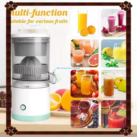 24-Hour Delivery USB Rechargeable Electric Juicer- Portable Citrus Orange Lemon Squeezer With Juice 