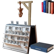 Hangman Game 3D Printed Foldable Book Board Game Portable Magnetic Word Strategy Game