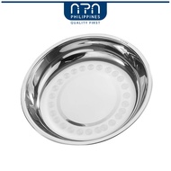 Nipiin Stainless steel 304 plates eco-friendly stainless steel dinner plates round plates tableware