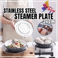 Stainless Steel Steamer Plate 26cm Steaming Tray Hidangan Kukus Stainless
