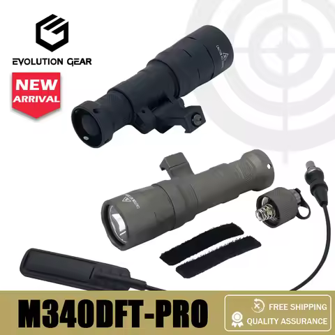 M340DFT PRO Dual Fuel Tactical Gun LED Light Offset Side Mount Hunting Lighting Scope Light