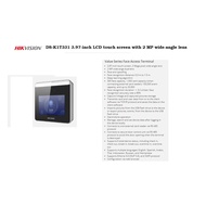 Hikvision Facial Recognition Terminal DS-K1T331 3.97-inch LCD touch screen with 2mp wide-angle lens