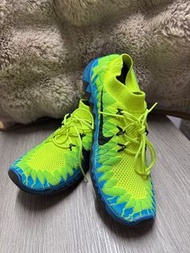 Nike Free 3.0 Flyknit 螢光綠藍色運動鞋
