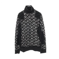 [มือสอง] เสื้อคอเต่าผ้าโปร่ง Dior Knit Oblique รุ่น 143J640A0732 ผ้าฝ้ายถัก สำหรับผู้ชาย มือสอง สภาพ
