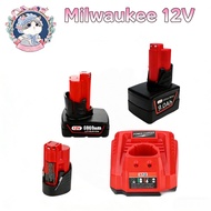 For Milwaukee M12 Battery 12V 9.0-6.0-12.8-Ah for 48-11-2410 48-11-2420 48-11-2411 Lithium-ion  Batt