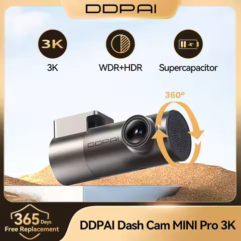 New DDPAI MINI Pro 3K HDR Dash Cam 1620P Car DVR WiFi Night Vision WDR Voice Control 24H Parking Mon