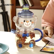 Garende Glass Water Jug with Glass Cup, Glass Tea Jug, Kettle, Heat Resistant Creative Water Jug, Cu