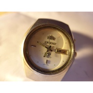 Orient 3 Star Crystal 21 Jewels Round White Dial Watch