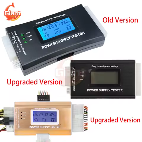 20/24 Pin PC Power Supply Tester Diagnostic Tools Quick Bank Supply Power Measuring Computer Power M