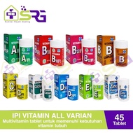 VITAMIN IPI ALL VARIAN - IPI A B1 B12 B COMPLEX C D3 E ZINC