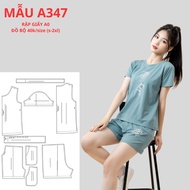 PAPER SHEET A0 WOMEN'S T-SHIRT SUIT -A347