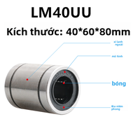 Bánh Xe Trượt Thẳng Thể Thao Cao Cấp LM3 4 5 6 8 10 12 13 16 20 25 30 35 40UU Bánh Xe Trượt Lăn Đơn