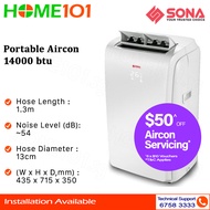 Sona Portable Aircon 14000BTU  - FREE ONE TIME STANDARD CLEANING