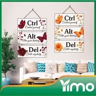 CTRL ALT DEL Quote Motivational Word Hanging Decoration