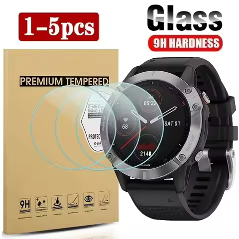 Screen Protector Compatible for Garmin Fenix 7 7S 7X 6 6X 6S Pro 5 5S Tempered Glass for Garmin Feni