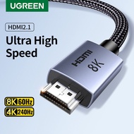 UGREEN HDMI 2.1 8K 48Gbps Ultra High Speed 4K/240Hz 8K/60Hz Support Dynamic HDR eARC Dolby Atmos HDCP Compatible PS5 PS4 Xbox Roku TV HDTV Blu-ray Projector Model: HD171