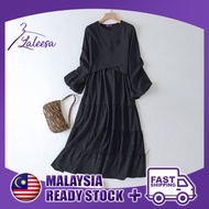 LALEESA DRESS AKILAH LD271279  Balloon Sleeve Dress Muslimah Dress Women Plus Size Baju Raya 2024
