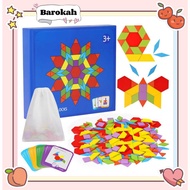 [Barokah] puzzle toys | Montessori 155pcs pattern block | Block puzzle