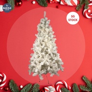 [SG Ready Stock] Premium Luxury Elden Snow White Premium Christmas Tree 1.5m 1.8m 5ft 6ft [Local Seller Fast Delivery]