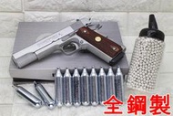 2館 鋼製 INOKATSU COLT M1911 手槍 CO2槍 銀 實木 優惠組C 井勝 1911 柯特 MEU 