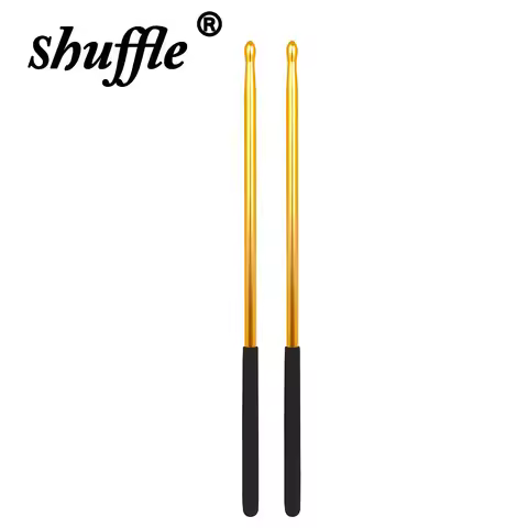 Drums Metal Drumsticks 5A Teardrop Head Solid Aluminium Drumsticks Professional Wrist Training Non-S
