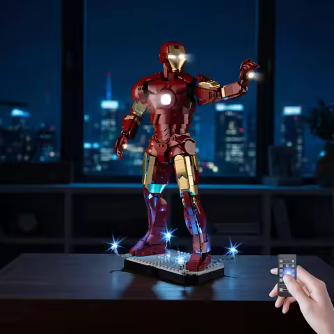 LED Light Set Suitable for Lego Iron Man Mark 3 Collectors' Edition 76344 Building Blocks