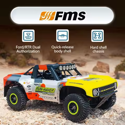 FMS FSC18 1:18 Rc Car EB Brush/Brushless Short Truck RTR/RS Version Off Road Racing Model Rc Car Adu
