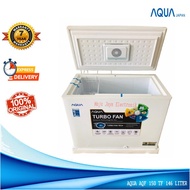 AQUA Chest freezer 146 Liter AQF 150 TF Pintu Kaca Anti Gores Turbo Fan