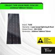 Crilight TVOE Solar Panel (255W/30V) Solar Panel Board Solar Power Garden Electric Fence