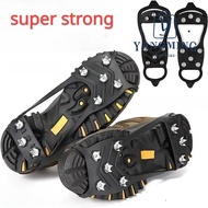 YANGYANG 1 Pair Ice Gripper Spike, Anti-Slip 5/8 Teeth Shoes Crampons,  Spike Universal Spike Grips 