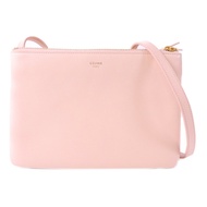 CELINE 牛皮皮革Trio金扣肩背袋