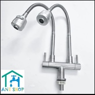 Double Flexible SUS 304 Kitchen Faucet FV26