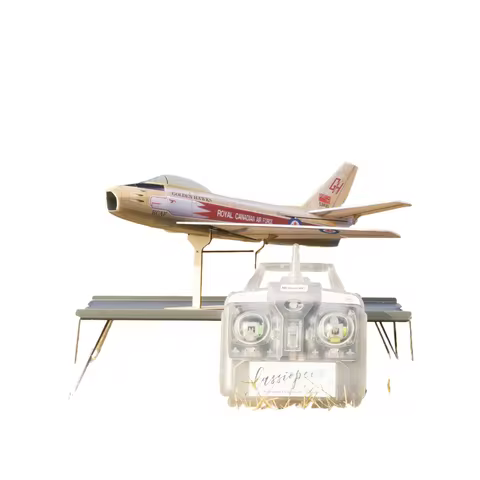 F-86 Sabre 30mm EDF Jet RC Plane w/Gyro Stabilizer, 3CH DIY Kit with Transmitter for Beginner Aeroba