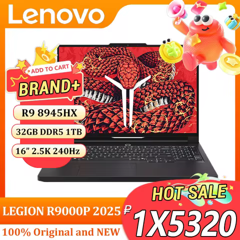 Lenovo LEGION R9000P 2025 R9 8945HX RTX 5060/RTX 5070 32GB 1TB 16inch 2.5K 240Hz Game Screen