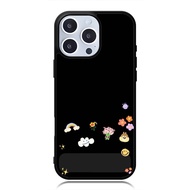 Case iphone 16 15 14 13 12 11 Mini Plus Pro Max TPU Rubber Custom Softcase Black Wallpaper