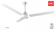 ✨READY STOCK✨ KDK K15V0 K15V0-PBR 60" (150cm) 3 Blades Regulator Ceiling Fan White / Brown [Twin Pac