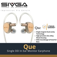 Sivga Que / Que UTG Flat Glass Diaphragm In Ear Monitor IEM Earphone With a Dynamic Driver