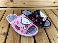 小花花日本精品♥ Hello Kitty 黑色經典大臉健康按摩拖 室內拖鞋按摩拖鞋居家拖鞋 兩色918150