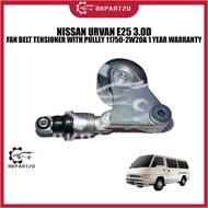 NISSAN URVAN E25 3.0D FAN BELT TENSIONER WITH PULLEY 11750-2W20A 1 YEAR WARRANTY