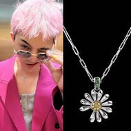 READY G-Dragon Silver Daisy Necklace GDagon Necklace GD Daisy