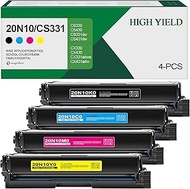 20N10 High Yield Toner Cartridges 4-Color 20N10K0 20N10C0 20N10M0 20N10Y0 Toner Cartridge Set Replac