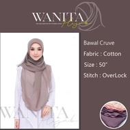 🔥Hot SALE 🔥 Tudung Bawal Cotton Curve 50 | Bidang 50" | Bawal Murah | Tudung Bawal Curve | Bawal Cot