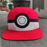 Topi snapback pokemon pokeball official merchandise original used good