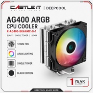 DEEPCOOL AG400 ARGB 120mm CPU Air Cooler Intel AMD R-AG400-BKANMC-G-1