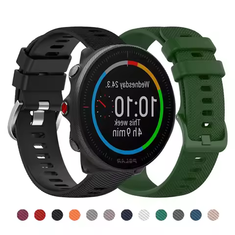20mm 22mm Silicone Strap For POLAR IGNITE 3 2/Vantage M2/V2 SHIFT/V3 Rubber Bracelet For POLAR Grit 
